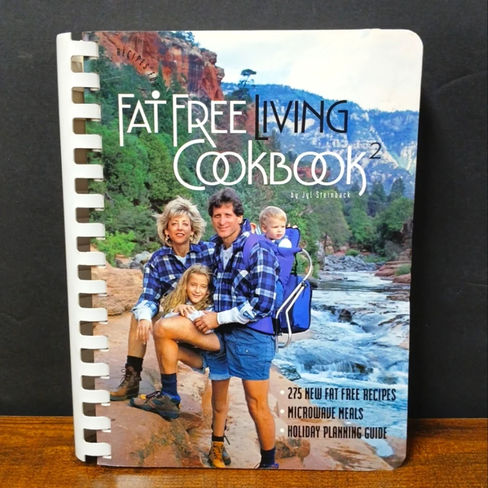 Recipes for Fat Free Living Cookbook 2 by Jyl Steinback (1994, Spiralbound)